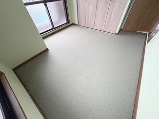 小工事 印象アップ！明るく生まれ変わったカーペット